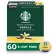 Starbucks Flavored K-Cup Coffee Pods — Vanilla for Keurig Brewers — 6 boxes (60 pods total) - 1