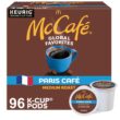 McCafe Paris Cafe, Single Serve Coffee Keurig K-Cup Pods, Medium Roast Coffee, 96 Count (4 Packs of 24) - 1