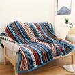 UKELER Bohemian Sherpa Throw 80'' x 60''- Soft Plush Flannel Boho Throw Blankets for Bed/Couch/Sofa/Office/Camping - 1