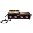 Royal Gourmet GD4002T Tailgater Tabletop Gas Grill Griddle, 4-Burner Portable Propane Grill Griddle Combo, 40 000 BTU, Black