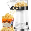 Vminno 1200W Fast Hot Air Popcorn Popper - 4.5 Quarts, Electric Popcorn Machine with Measuring Cup - Safety ETL Approved, BPA-Free, Air Popper Popcorn Maker No Oil, Perfect for Home Family Party Kids - 1