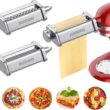 Pasta Attachment for KitchenAid Mixer, Includes Pasta Sheet Roller, Spaghetti Fettuccine Cutter, 3Pcs for Pasta Attachment by HOZODO - 1