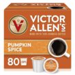 Victor Allen's Coffee Pumpkin Spice Flavored, Medium Roast, 80 Count, Single Serve Coffee Pods for Keurig K-Cup Brewers - 1