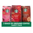 Starbucks Ground Coffee, Medium Roast And Naturally Flavored Coffee, Limited Edition Holiday Coffee Variety Pack, 100% Arabica, 3 Bags (32 Oz Total) - 1