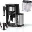 Ninja CM401 Specialty 10-Cup Coffee Maker with 4 Brew Styles for Ground Coffee, Built-in Water Reservoir, Fold-Away Frother & Glass Carafe, Black - 10