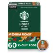 Starbucks K-Cup Coffee Pods—Medium Roast Coffee—House Blend for Keurig Brewers—100% Arabica—6 boxes (60 pods total) - 1