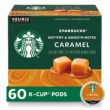 Starbucks Medium Roast K-Cup Coffee Pods — Caramel for Keurig Brewers — 6 boxes (60 pods total) - 1