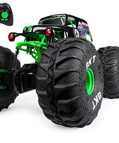Monster Jam, Official Mega Grave Digger All-Terrain Remote Control Monster Truck with Lights, 1: 6 Scale, Kids Toys for Boys