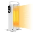 Costway 1500W Electric Space Heater Oil Filled Radiator Heater W/ Foldable Rack White - White