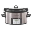 Crock-Pot 7-qt. Black and Stainless Steel Cook and Carry Digital Countdown Slow Cooker with Easy Clean