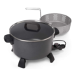 National Presto 10-quart Kitchen Kettle XL Steamer Multi-Cooker, Black