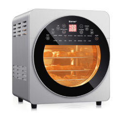 Costway 16-in-1 Air Fryer 15.5 qt Toaster Rotisserie Dehydrator Oven - Silver