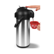 CRESIMO Coffee Carafe Dispenser with Pump - 101oz / 3L Airpot 24 Hours Hot Chocolate Dispenser for Parties