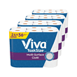 Viva Multi-Surface Cloth Paper Towels, Task Size - 24 Super Rolls (4 Packs of 6) - 81 Sheets Per Roll