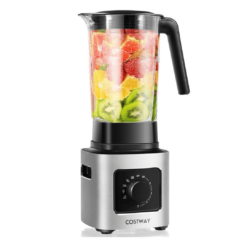 Costway 1500W 5-Speed Countertop Smoothie Blender with 5 Presets and 68oz Tritan Jar
