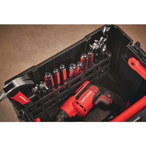 CRAFTSMAN Versastack 17-in Red Plastic Tool Box