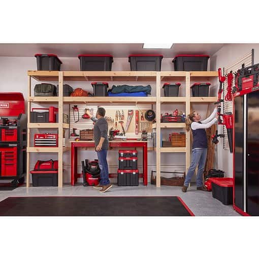 CRAFTSMAN Versastack 17-in Red Plastic Tool Box