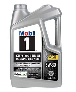 Mobil 1 Advanced Full Synthetic Motor Oil 5W-30, 5 Quart