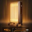 Dreo Oil Filled Radiator, Electric Radiant Heaters for indoor use Large Room with Remote Control, Child Lock, 4 Modes, Overheat & Tip-Over Protection, 24h Timer, Digital Thermostat, Quiet, 1500W - 4