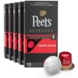 Peet's Coffee, Medium Roast Espresso Pods Compatible with Nespresso Original Machine, Crema Scura Intensity 9, 50 Count