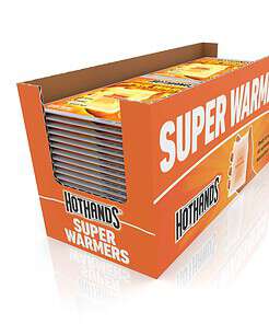 HotHands Body & Hand Super Warmers - Long Lasting Safe Natural Odorless Air Activated Warmers - 40 Individual Warmers