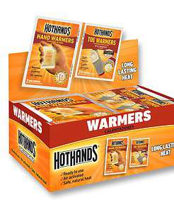 HotHands Hand & Toe Warmers - Long Lasting Natural Odorless Air Activated Warmers - 24 pair hand warmers & 8 pair toe warmers
