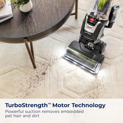 BISSELL 3774F Pet Hair Eraser Turbo Lift-Off Vacuum, w/ Self-Cleaning Brush Roll