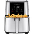 Chefman TurboTouch 5 Qt. Air Fryer, Stainless Steel Compact and Healthy Way To Cook Oil-Free, One-Touch Digital Controls