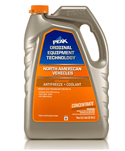 PEAK OET Extended Life Orange Concentrate Antifreeze/Coolant for North American Vehicles, 1 Gal.