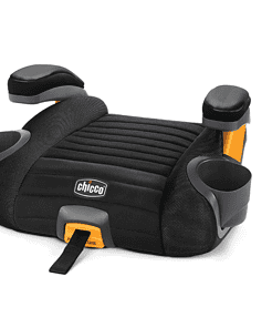 Chicco GoFit Plus Backless Booster Car Seat with LATCH Attachment and Quick-Release LATCH Removal, Iron/Black