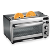Hamilton Beach 2-in-1 Countertop Toaster Oven and Long Slot 2 Slice Toaster, Stainless Steel (31156)