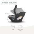 UPPAbaby Mesa Max Infant Car Seat/Base with Load Leg and Robust Infant Insert Included/Innovative Safety Features + Simple Installation/Direct Stroller Attachment/Anthony (White+Grey Chenille) - 2