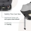 UPPAbaby Mesa Max Infant Car Seat/Base with Load Leg and Robust Infant Insert Included/Innovative Safety Features + Simple Installation/Direct Stroller Attachment/Anthony (White+Grey Chenille) - 4