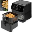 COSORI Air Fryer Oven Premium II Smart 5.8QT, 12 One-Touch Customizable Functions, 3-Way Control, Cookbook and Online Recipes, Dishwasher-Safe Detachable Basket, Works with Alexa & Google Assistant - 1