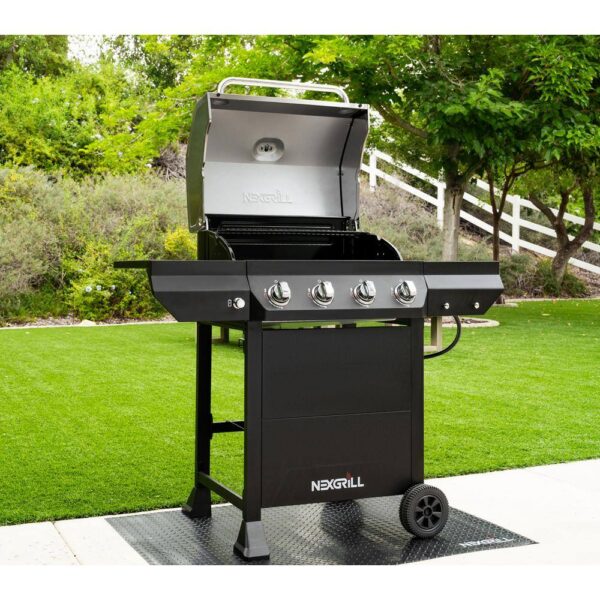 Nexgrill 7200925PG 4Burner Propane Gas Grill In Black With Stainless