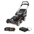 WORX WP773 40-volt 21-in Cordless Self-propelled Lawn Mower 5 Ah (2 Batteries and Charger Included)