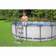 Bestway Steel Pro MAX 15-ft x 15-ft x 48-in Steel Wall Panels Round Above-Ground Pool with Filter Pump,Pool Cover and Ladder