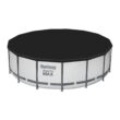 Bestway Steel Pro MAX 15-ft x 15-ft x 48-in Steel Wall Panels Round Above-Ground Pool with Filter Pump,Pool Cover and Ladder