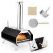 Costway Outdoor Pizza Oven Machine 12'' Pizza Grill Maker Portable with Foldable legs