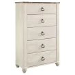 Signature Design by Ashley Willowton Chest of Drawers Cream