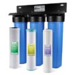 ISPRING WGB32B-KDS Whole House Water Filter System w/Polyphosphate Anti-Scale, GAC+KDF, and Carbon Block Filters, Descaler and Filter
