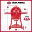 Char-Griller E16620 Akorn 20-inch Kamado Charcoal Grill in Black