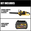 DEWALT 60V MAX 16in. Brushless Battery Powered Chainsaw Kit with (2) FLEXVOLT Batteries & Charger