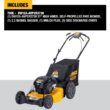 DEWALT 12AVP2R3739 21 in. 163cc Briggs and Stratton 725Exi Engine Rear Wheel Drive 3-in-1 Gas Self Propelled Walk Behind Lawn Mower