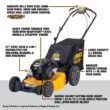 DEWALT 12AVP2R3739 21 in. 163cc Briggs and Stratton 725Exi Engine Rear Wheel Drive 3-in-1 Gas Self Propelled Walk Behind Lawn Mower