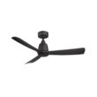 FANIMATION Kute 44 in. Indoor/Outdoor Black Ceiling Fan with Remote Control and DC Motor