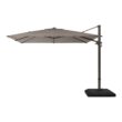 Home Decorators Collection 10 ft. x 10 ft. Commercial Aluminum and Steel Cantilever Patio Umbrella in Performance Fabric Gray