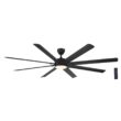 Home Decorators Collection Glenmeadow 84 in. Integrated LED Indoor Matte Black Ceiling Fan with Light and Remote Control
