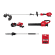 Milwaukee M18 FUEL 18V Brushless Cordless Electric String Trimmer/Blower Combo Kit w/Pole Saw & 10 in. Saw Chain (3-Tool)