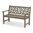 Cambridge Casual Maine 48-in W x 34-in H Weathered Gray Teak Garden Bench